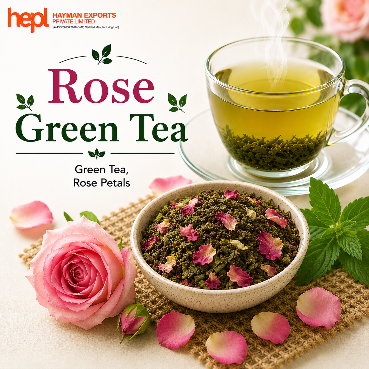 Rose Green Tea