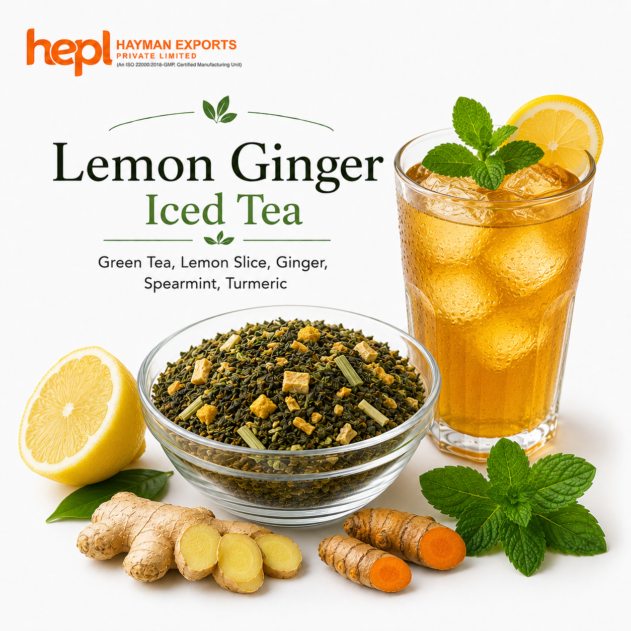 Lemon Ginger Iced Tea